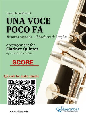cover image of Clarinet Quintet score of "Una voce poco fa"